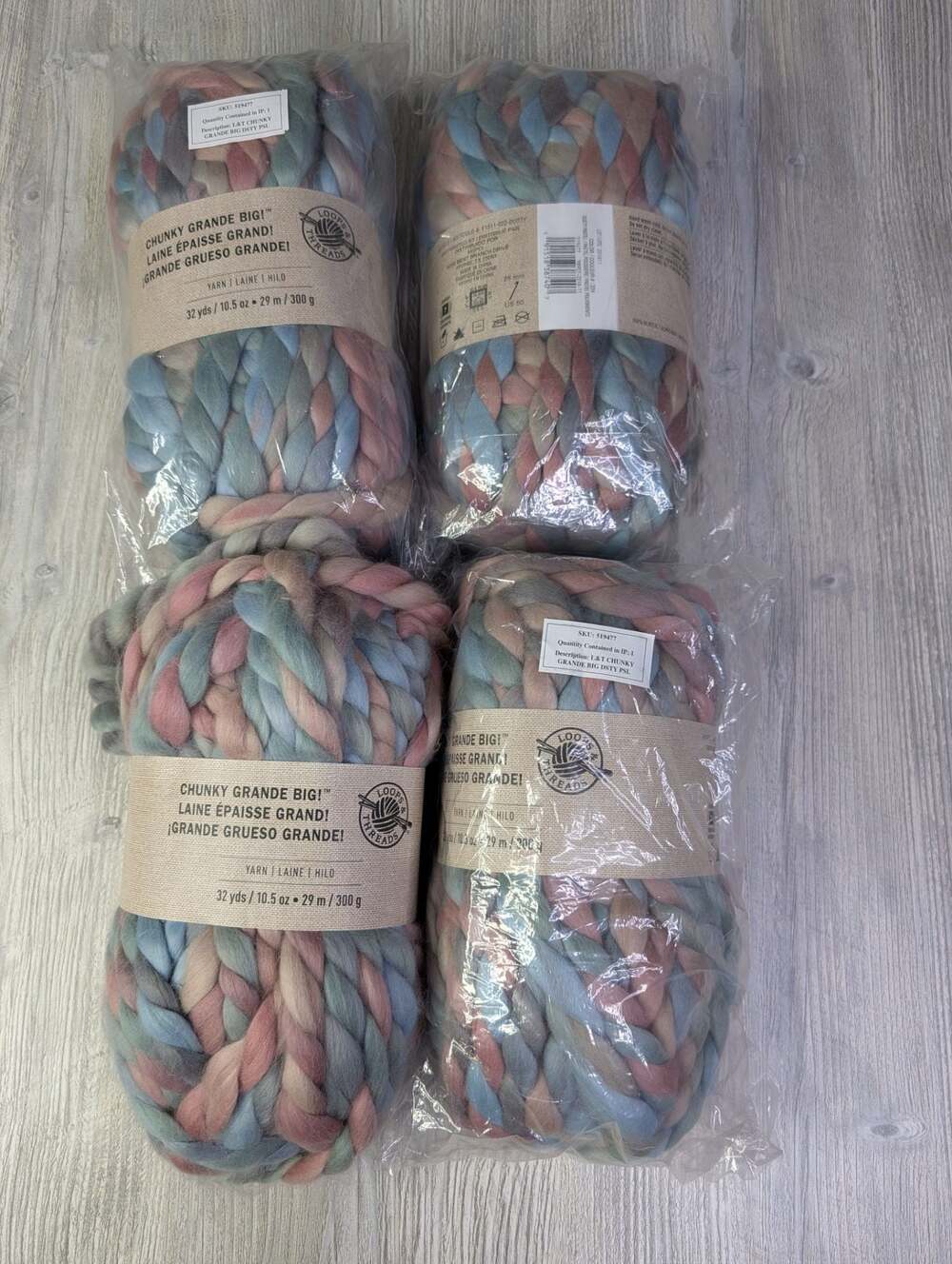 Loops & Threads Chunky Grande Big Yarn in Dusty Pastel
